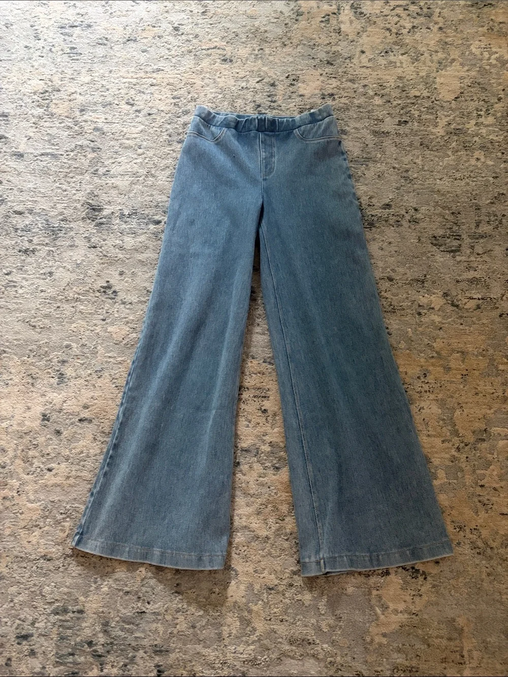 H&M Light Blue Wide-Leg Kids Denim Pants